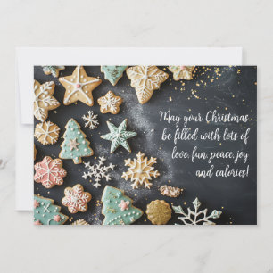 Festive Funny jul Cookie-gratulationskort Julkort