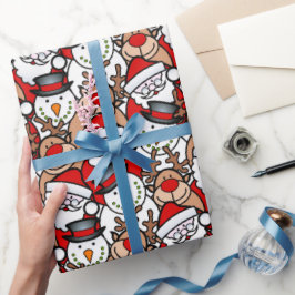 Festive Funny Jultomten jul Helgdag Presentpapper