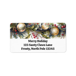 Festive Garland Collection Returetiketters Adressetikett