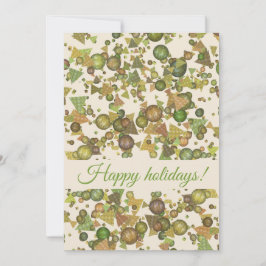 Festive Geometric Confetti Helgdag Card Julkort
