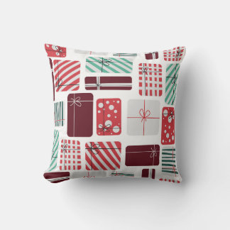 Festive Gift Boxes Seamless Mönster Kudde