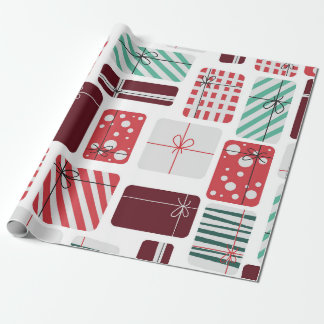 Festive Gift Boxes Seamless Mönster Presentpapper