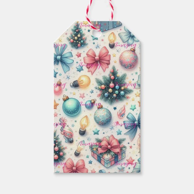 Festive Gift-Märkre Presentetikett (Framsidan)