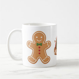 Festive Gingerbread & Elf Hat Christmas Mug Kaffemugg
