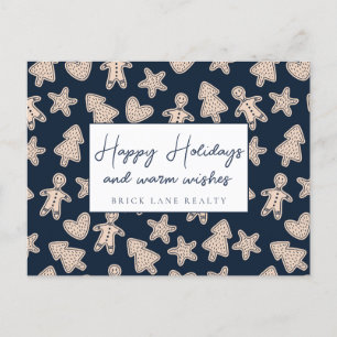 Festive Gingergold Business Glad helg Vykort