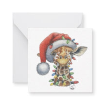 Festive Giraffe Flat