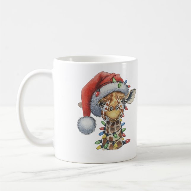 Festive Giraffe Kaffemugg (Vänster)