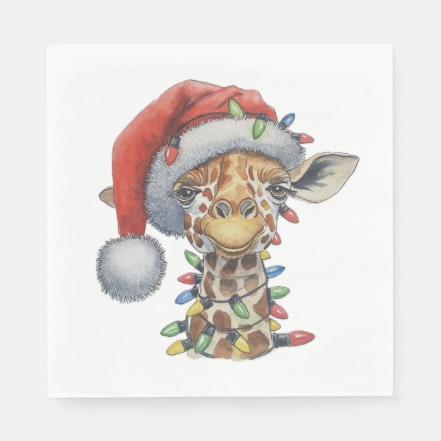 Festive Giraffe Pappersservett (Framsidan)