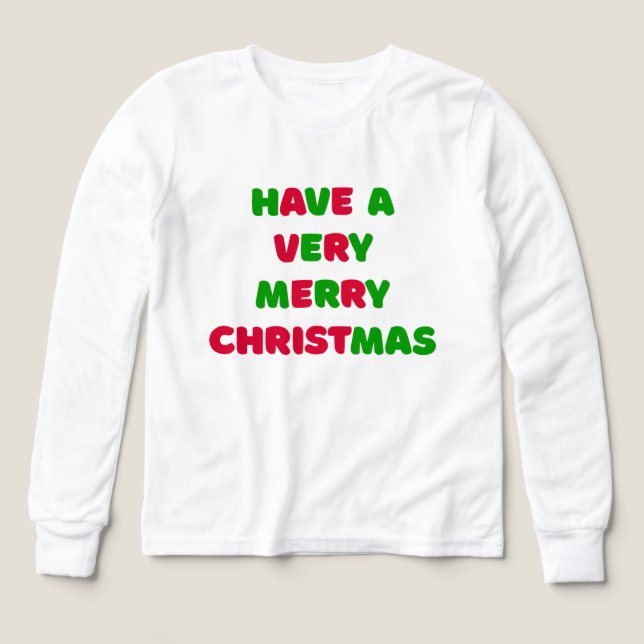 Festive Girls' T Shirt (Design framsida)