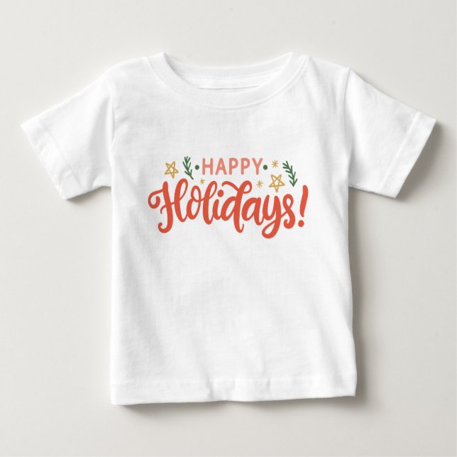 Festive Glad helg Design T Shirt (Framsida)