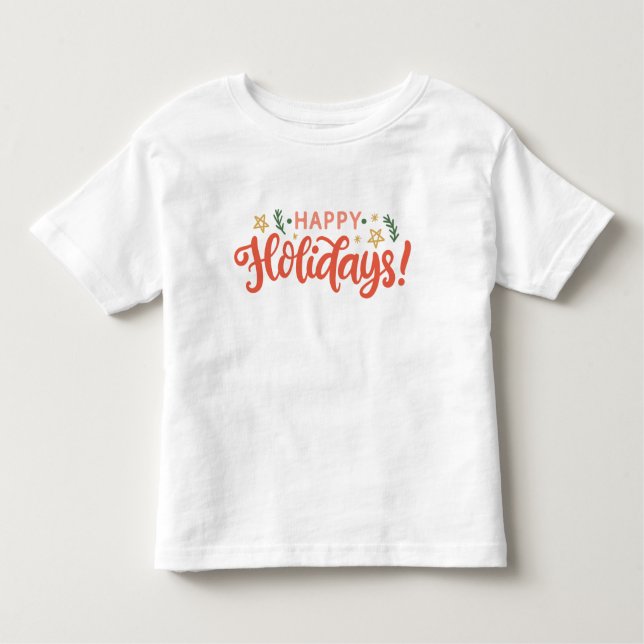 Festive Glad helg Design T Shirt (Framsida)