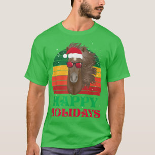 Festive Glad helg Julafton Horse T Shirt