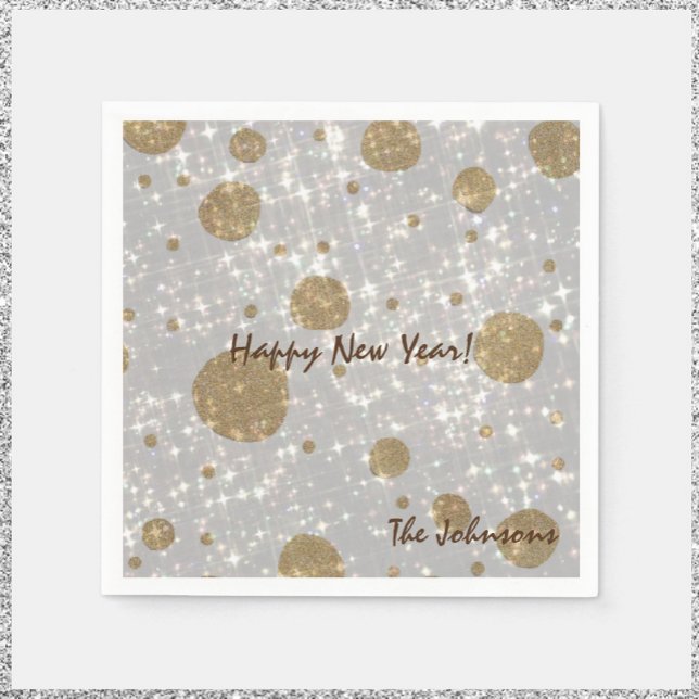 Festive Glitter Gott nytt år Pappersservett (https://www.zazzle.com/collections/happy_new_year-119238386501833222?rf=238091145531749709)