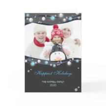 Festive Glitter Ljus julfamiljfoto