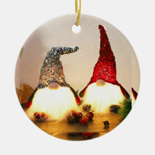 "FESTIVE GNOMES" ORNAMENT OCH GIFT