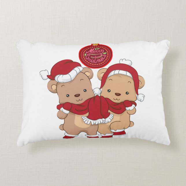 Festive God jul accent Pillow Prydnadskudde (Framsidan)