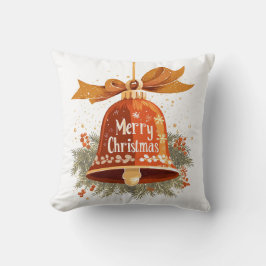 Festive God jul Bell Dekorativ kudde