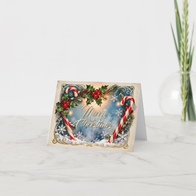 Festive God jul Card med Shine Kort (Framsida)