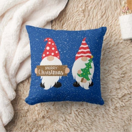 Festive God jul gnomes Helgdag Kudde