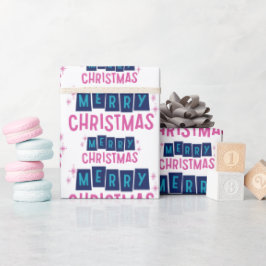 Festive God jul Hälsning White Seamless Presentpapper