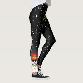 Festive God jul med Funky Frosty Snögubbe Leggings