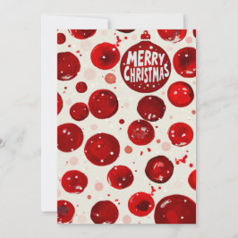 Festive God jul OrnamCard med Red Wat Julkort