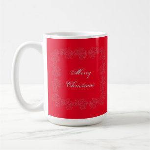 Festive God jul Red Guld Coffee Mugg