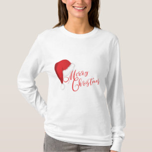 Festive God jul Santa Hat Vintage T-shirt