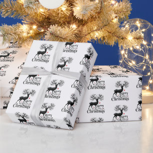 Festive God jul tiled renar Presentpapper