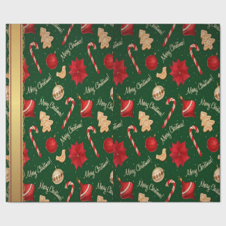 Festive God jul Wrapping Papper Presentpapper