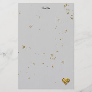 Festive Golden Cookie Brevpapper