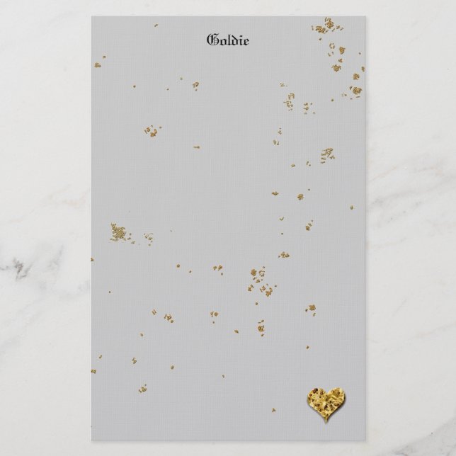 Festive Golden Cookie Brevpapper (Framsida)