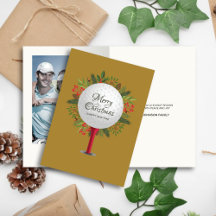 Festive Golf Tee Shot jul Greenery Photo