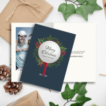 Festive Golf Tee Shot jul Greenery Photo