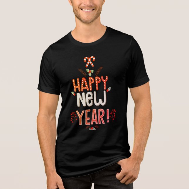 Festive Gott nytt år | HELGDAGAR T Shirt (Framsida)
