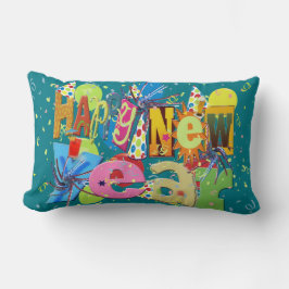 Festive Gott nytt år Lumbarkudde