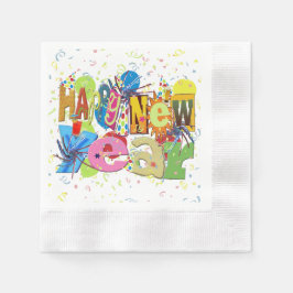 Festive Gott nytt år Pappersservett