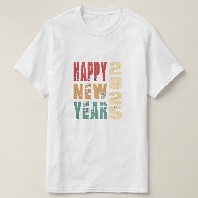 Festive Gott nytt år T-Shirt (Design framsida)