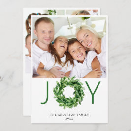 Festive Gräs Gren God jul 4 PHOTO Julkort