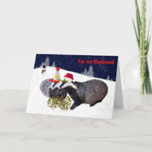 Festive Grävlingar Kort POJKVÄN