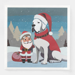 Festive Great dane Pappersservett