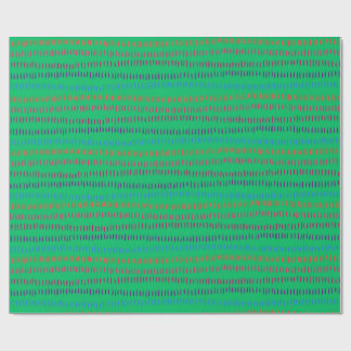 Festive Green and Dash Print 6 ft Roll, Matte Presentpapper