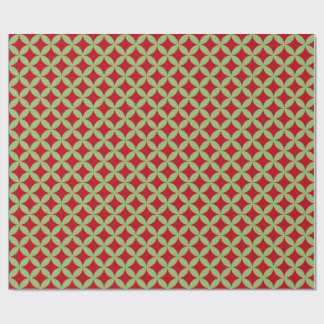 Festive Green & Red Christmas Wrapping Paper Presentpapper