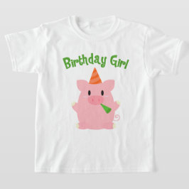 Festive Gris Birthday Girl Tee