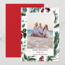 Festive Grönt Gräs Bough Berry God jul