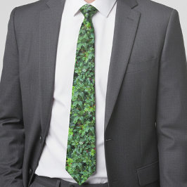 Festive Grönt Holly och Berries jul Neck Tie Slips