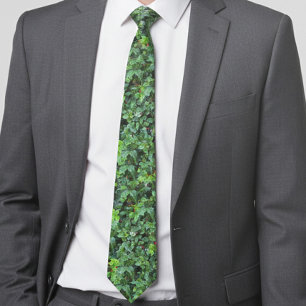 Festive Grönt Holly och Berries jul Neck Tie Slips
