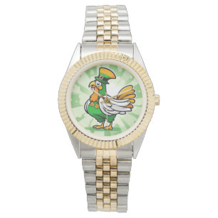 Festive grönt-kyckling armbandsur