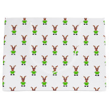 Festive Grönt och Guld Kasky julrenar