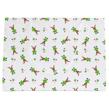 Festive Grönt och Guld Kasky julrenar